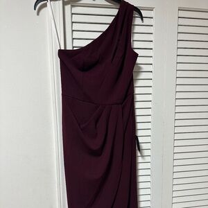 Burgundy dress